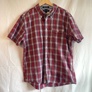 Tommy Hilfiger | Men's XL, Regular Fit, Short Sleeve, Plaid Oxford Shirt